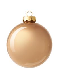 Boules de Noël Evergreen, 6 pièces, Beige clair, Ø 8 cm, 6 pièces