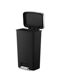 Pattumiera con ruote integrate Hana, 45 L, Plastica, Nero opaco, Larg. 41 x Alt. 65 cm, 45 L