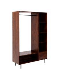 Offener Kleiderschrank Ravello aus Massivholz, Korpus: Sheeshamholz, massiv, lac, Braun, 120 x 185 cm