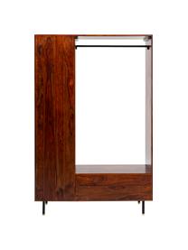 Offener Kleiderschrank Ravello aus Massivholz, Korpus: Sheeshamholz, massiv, lac, Braun, 120 x 185 cm