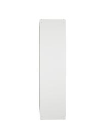 Drehtürenschrank Mia, 3-türig, Holzwerkstoff aus heimischen Hölzern aus nachhaltiger Forstwirtschaft, beschichtet, Weiß, Goldfarben, B 136 x H 210 cm