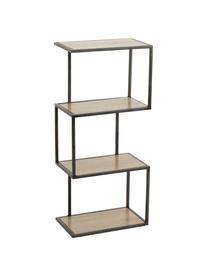 Estantería Stacky, Estructura: metal, Estantes: madera, Beige, negro, An 29 x Al 67 cm