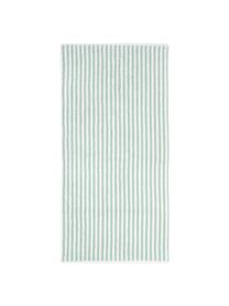 Serviette de toilette coton pur à rayures Viola, 2 pièces, Vert menthe, blanc crème, Serviettes de toilette, larg. 50 x long. 100 cm, 2 pièces