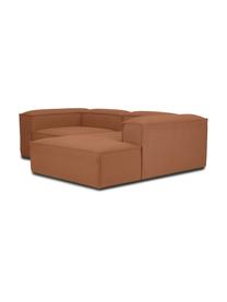 Modulares Ecksofa Lennon, Bezug: 100 % Polyester Der strap, Gestell: Massives Kiefernholz FSC-, Webstoff Nougat, B 238 x T 180 cm, Eckteil rechts
