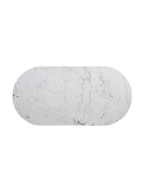 Mesa de comedor de mármol Mummi, Tablero: mármol, Patas: metal, Blanco, negro, An 120 x F 60 cm