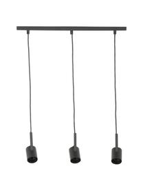 Hanglamp Tau in zwart, Zwart, 50 x 15 cm