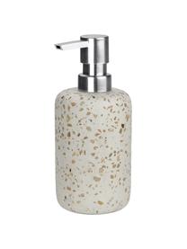 Dispenser sapone Pebble, Terrazzo alla veneziana, Beige, Ø 7 x Alt. 17 cm