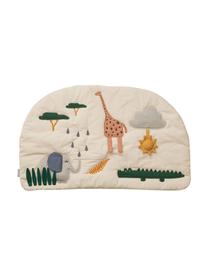 Tapis de jeu en coton bio Sofie, Beige, multicolore, larg. 40 x long. 65 cm