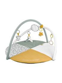 Krabbeldecke Sophie la girafe mit Spielbogen, 2-tlg., 90 % Polyester, 10 % Baumwolle, Weiss, Gelb, Salbeigrün, Ø 90 x H 53 cm