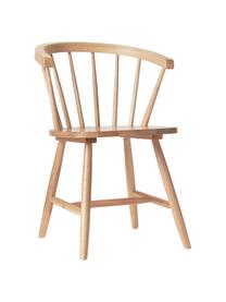 Windsor houten stoelen Megan, 2 stuks, Gelakt rubberhout, Rubberhoutkleurig, B 53 x D 52 cm