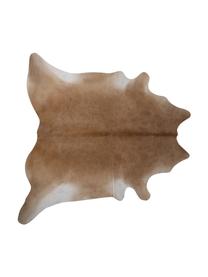 Alfombra de piel bovina Anna, Piel bovina, Beige, Piel bovina única 1090, 160 x 180 cm