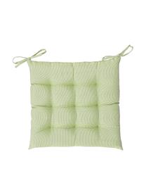 Tweekleurig geweven outdoor stoelkussen St. Maxime, Groen, B 38 x L 38 cm