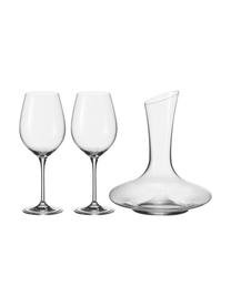 Set de vino tinto Barcelona, 3 pzas., Vidrio, Transparente, Set de diferentes tamaños