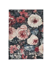 Teppich Peony mit Blumenmuster, 100% Polypropylen, Blau, Cremefarben, Rot, B 200 x L 290 cm (Größe L)