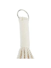 Hamac en coton avec pompons Holly, Coton, Ivoire, larg. 90 x long. 250