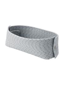 Kosz na pieczywo z bawełny Knit-It, Bawełna, metal, Szary, S 30 x G 15 cm