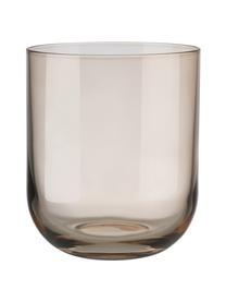 Wassergläser Fuum in Braun, 4 Stück, Glas, Beige, transparent, Ø 8 x H 9 cm, 300 ml