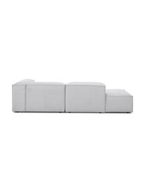 Chaise longue componibile Lennon, Rivestimento: 100% poliestere Con 115.0, Struttura: legno di pino massiccio, , Piedini: plastica, Tessuto grigio, Larg. 269 x Prof. 119 cm, schienale a sinistra