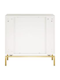 Ladekast Elegance in wit, Frame: melamine gecoat en gelakt, Wit, 80 x 80 cm