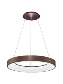 Lampa wisząca LED z funkcją przyciemniania Rando, Odcienie brązowego, Ø 60 x W 6 cm