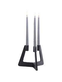 Candelabro moderno Trisset, Metal recubierto, Negro, An 19 x Al 17 cm