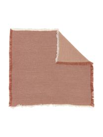 Tovagliolo di stoffa color terracotta Layer 4 pz, 100% cotone, Terracotta, Larg. 45 x Lung. 45 cm