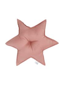 Coussin en coton bio Golden Stars, Vieux rose