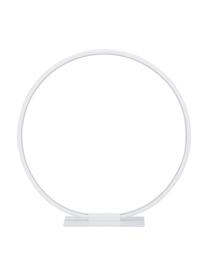 Lampada da tavolo a LED Jay, Paralume: Alluminio verniciato a po, Base della lampada: Alluminio verniciato a po, Baldacchino: bianco opaco paralume: bianco opaco cavo: bianco, Ø 43 x Alt. 44 cm