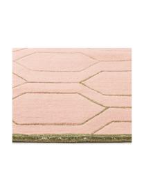 Tapis en laine tufté à la main Arris, Rose, beige