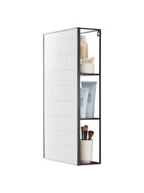 Mueble espejo de pared Cubiko, Espejo: cristal, Negro, plateado, An 30 x Al 62 cm