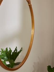 Espejo de pared redondo de madera Francesca, estilo barroco, Reverso: tablero de fibra de densi, Dorado, Ø 72 x F 2 cm