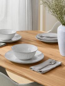 Bol artisanal Nordic Sand, Ø 21 cm, Grès cérame, Tons gris et beiges, Ø 21 x haut. 8 cm