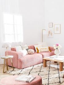Cord-Sofa Melva (3-Sitzer) in Rosa, Bezug: Cord (92% Polyester, 8% P, Gestell: Massives Kiefernholz, FSC, Füße: Kunststoff, Cord Rosa, B 238 x T 101 cm