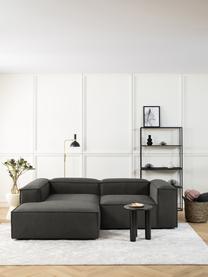 Sofá rinconera modular Lennon, Tapizado: 100% poliéster Alta resis, Estructura: madera de pino maciza, ma, Patas: plástico, Tejido gris antracita, An 238 x F 180 cm, chaise longue derecha