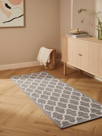 Alfombra de interior/exterior Heaven, Gris plata, crema, An 76 x L 200 cm