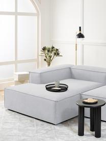Modulo angolare Lennon, Rivestimento: 100% poliestere Con 115.0, Struttura: legno di pino massiccio, , Piedini: plastica, Tessuto grigio chiaro, Larg. 119 x Prof. 180 cm, chaise-longue a sinistra