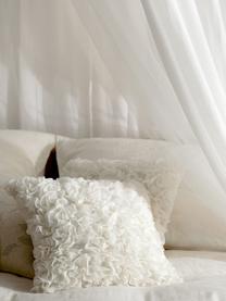 Kissenhülle Rosalia mit Rüschen, Vorderseite: 100 % Polyester, Rückseite: 100 % Baumwolle, Cremeweiß, B 45 x L 45 cm