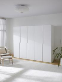 Modulaire draaideurkast Leon in wit, 250 cm breed, verschillende varianten, Wit, Basis interieur, hoogte 200 cm