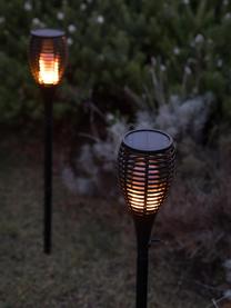 Lampada da percorso solare  con effetto fiamma, 2 pezzi Maity Sun, Lampada: plastica, Nero, Ø 9 x Alt. 70 cm