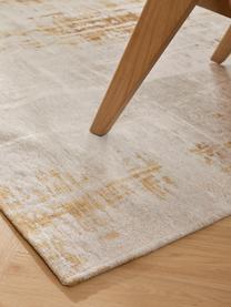 Dywan tkany na płasko z bawełny Louisa, Odcienie srebrnego, złotobrązowy, S 80 x D 150 cm (Rozmiar XS)