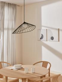 Dizajnová závesná lampa Silvan, Čierna, Š 59 x V 20 cm