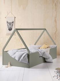 Kinderbett Campo aus Holz in Grün, Rahmen: Fichtenholz, beschichtet, Graugrün, B 90 x L 200 cm