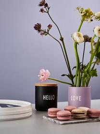 Mug design Favourite LOVE, Porcelaine Fine Bone China, Lilas (Love), Ø 8 x haut. 9 cm, 250 ml