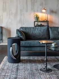 Stolik pomocniczy z metalu Sai, Metal malowany proszkowo, Czarny, Ø 30 x W 56 cm