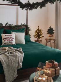 Flanell-Bettdeckenbezug Biba aus Baumwolle in Waldgrün, Webart: Flanell Flanell ist ein k, Waldgrün, B 200 x L 200 cm