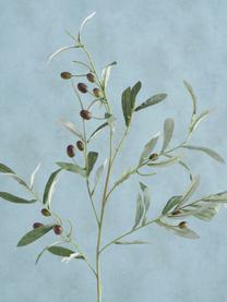 Handgefertigter Oliven-Kunstbaum Olives Garden, Kunststoff, Grün, B 17 x H 77 cm