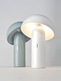 Kleine Mobile Dimmbare Tischlampe Svamp, Lampenschirm: Kunststoff, Lampenfuß: Kunststoff, Grau, Ø 16 x H 25 cm
