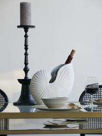 Portavaso grande di design in metallo Rakitu, Alluminio rivestito, Bianco, Larg. 27 x Alt. 25 cm