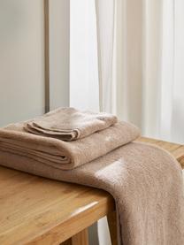Set 3 asciugamani in cotone organico Premium, 100% cotone organico certificato GOTS (da GCL International, GCL-300517).
Qualità pesante, 600 g/m², Taupe, Set in varie misure