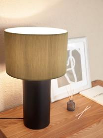 Velká stolní lampa Domicina, Tmavě šedá, černá, Ø 30 cm x V 50 cm